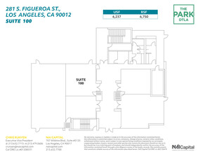 261 S Figueroa St, Los Angeles, CA for rent Floor Plan- Image 1 of 2