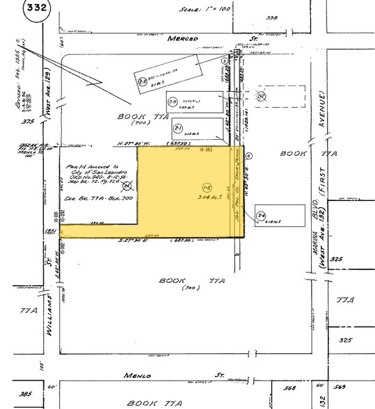 1951 Williams St, San Leandro, CA for rent - Plat Map - Image 3 of 3