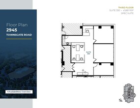 2945 Townsgate Rd, Westlake Village, CA for rent Floor Plan- Image 1 of 10