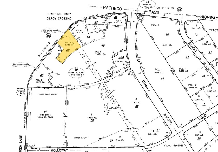 6925 Camino Arroyo, Gilroy, CA for sale - Plat Map - Image 3 of 3