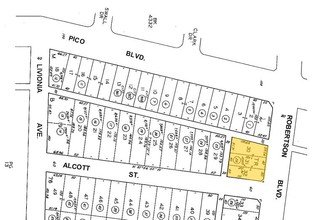 1417-1429 S Robertson Blvd, Los Angeles, CA for sale Plat Map- Image 1 of 1