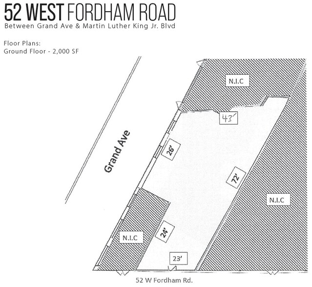 52 W Fordham Rd, Bronx, NY for rent - Floor Plan - Image 2 of 2