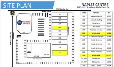 1105-1111 Broadway, Chula Vista, CA for rent Site Plan- Image 2 of 2