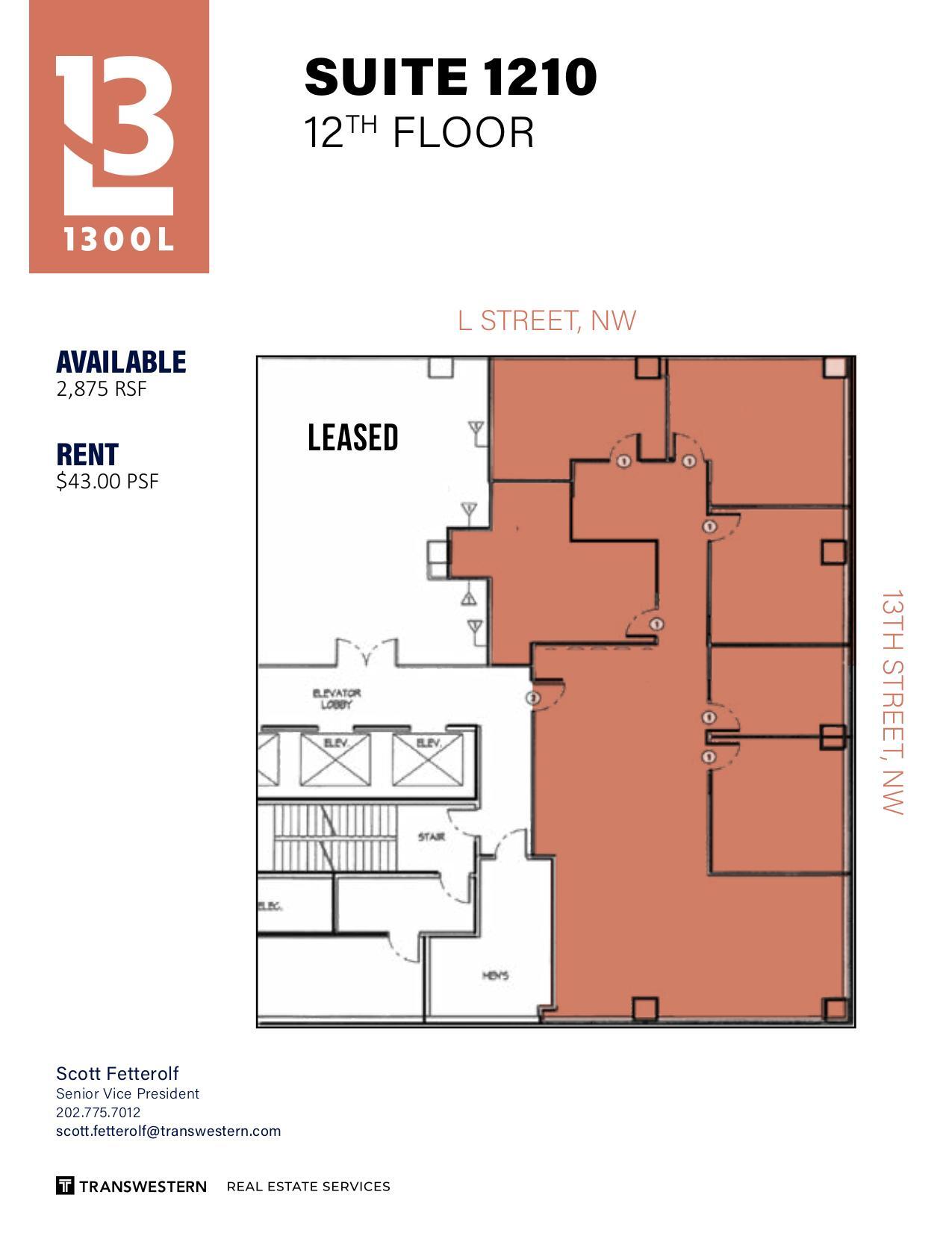 1300 L St NW, Washington, DC to rent Floor Plan- Image 1 of 1