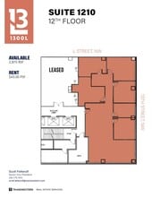 1300 L St NW, Washington, DC to rent Floor Plan- Image 1 of 1