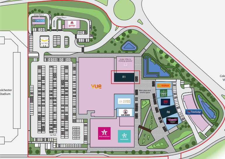 R1-R3 United Way, Mile End, Colchester to rent Site Plan- Image 1 of 1