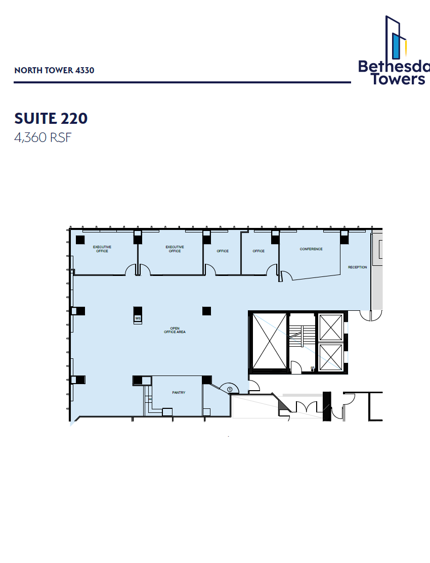 4340 East-West Hwy, Bethesda, MD to rent Floor Plan- Image 1 of 1