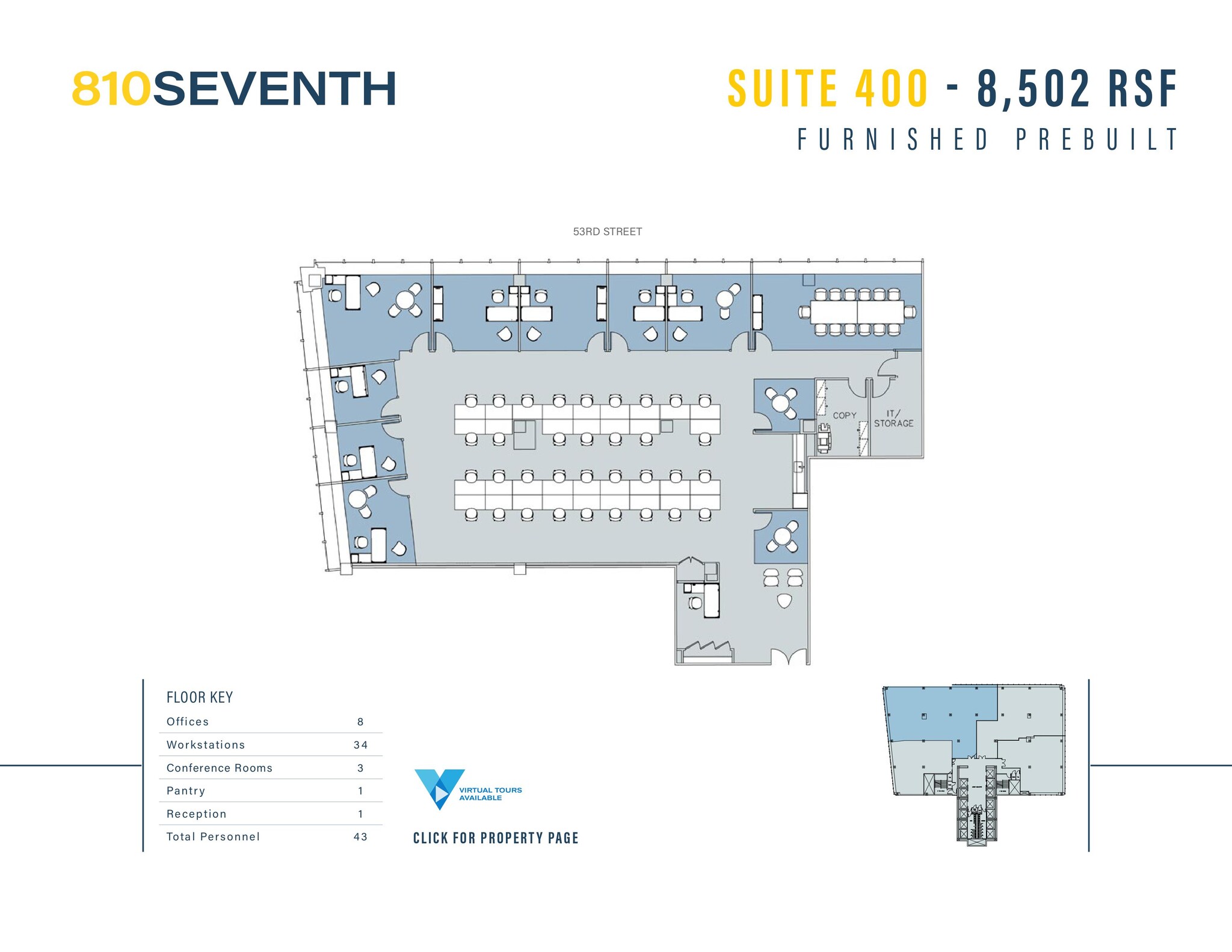 810 Seventh Ave, New York, NY for rent Floor Plan- Image 1 of 1