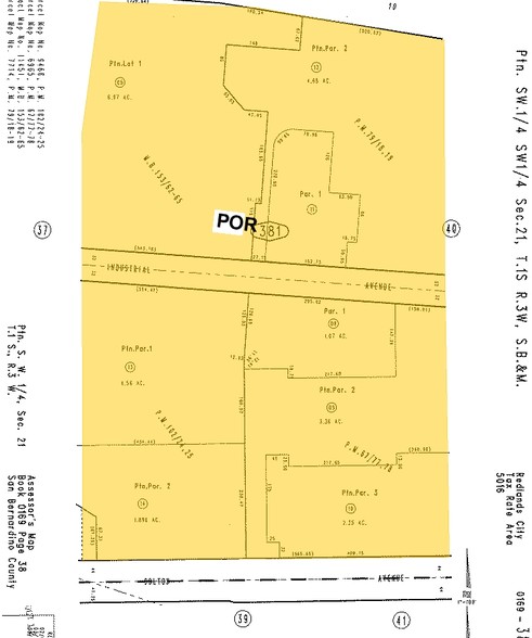 1402-1460 Industrial Park Ave, Redlands, CA for rent - Plat Map - Image 2 of 3