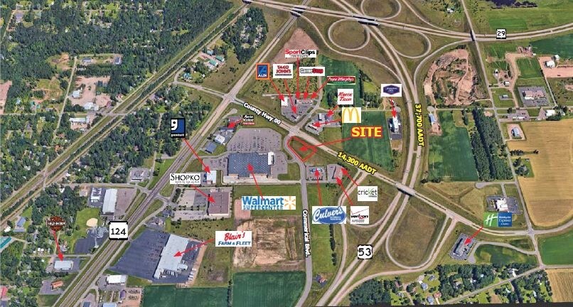 2786 Commercial Blvd, Chippewa Falls, WI for sale - Aerial - Image 1 of 1