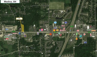 3443 Medina Rd, Medina, OH - aerial  map view