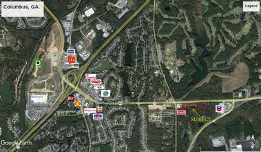 7920 Beaver Run Rd, Midland, GA - aerial  map view