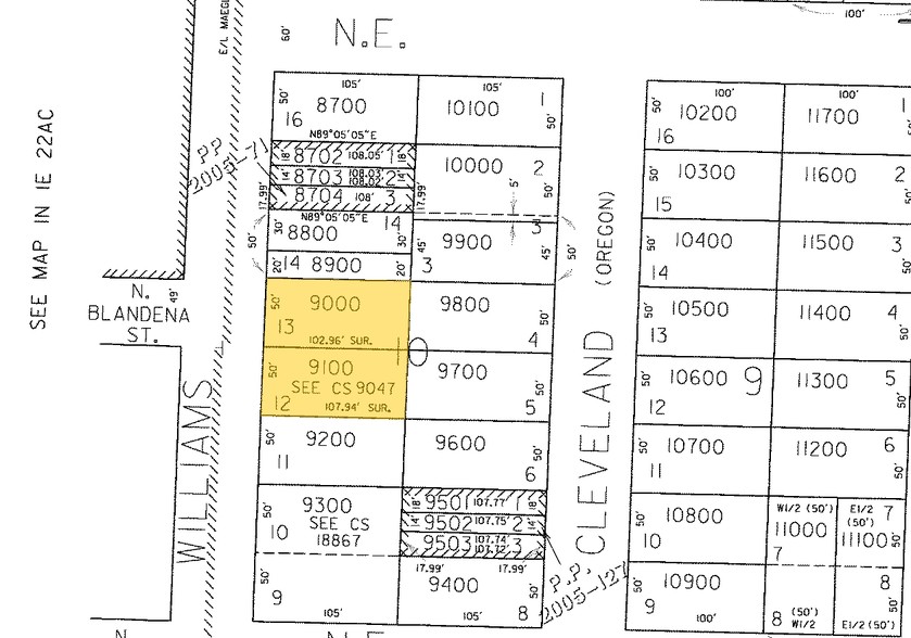 4636-4704 N Williams Ave, Portland, OR for sale - Plat Map - Image 2 of 7