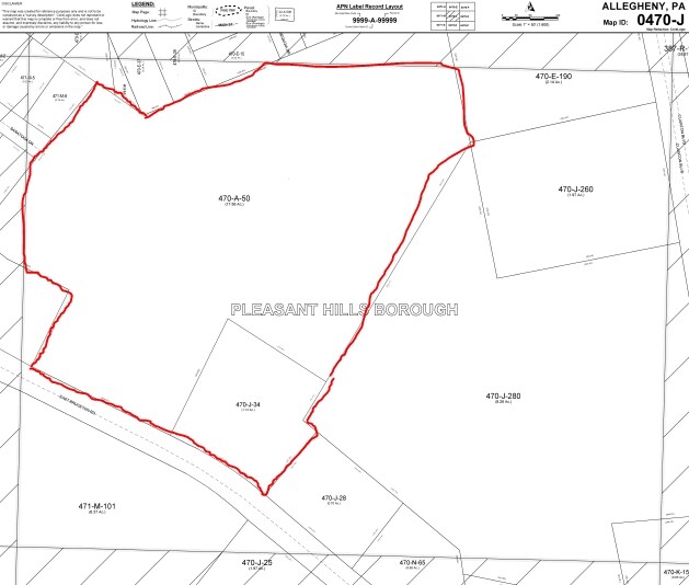 491 E Bruceton Rd, Pleasant Hills, PA for rent - Plat Map - Image 3 of 4