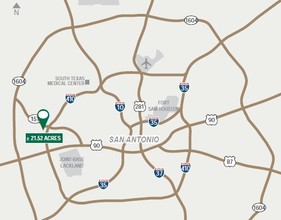 SEQ Of State HWY 151 & Ingram Rd, San Antonio, TX - aerial  map view