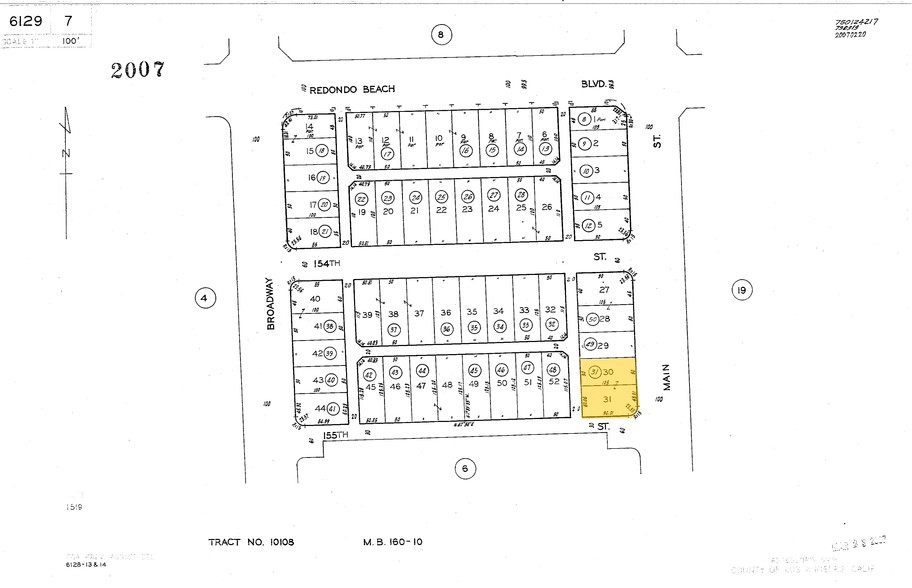 15425 S Main St, Gardena, CA for rent - Plat Map - Image 2 of 2