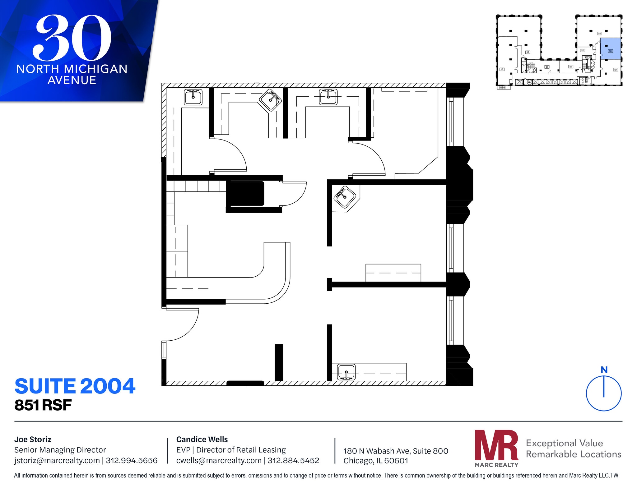 30 N Michigan Ave, Chicago, IL to rent Floor Plan- Image 1 of 7