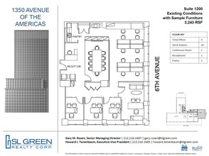 1350 Avenue of the Americas, New York, NY for rent Floor Plan- Image 1 of 1