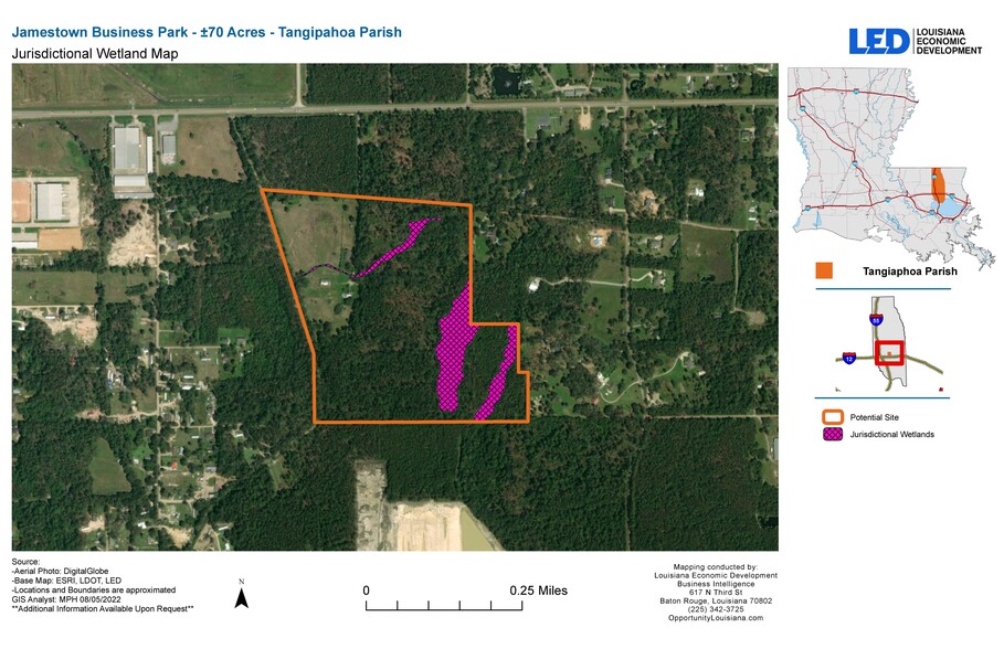 Gahn Ln, Hammond, LA for sale - Aerial - Image 3 of 5