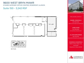 9600 W Bryn Mawr Ave, Rosemont, IL for rent Floor Plan- Image 1 of 1