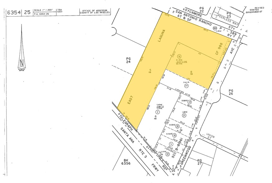 7301-7379 Telegraph Rd, Montebello, CA for sale - Plat Map - Image 1 of 1