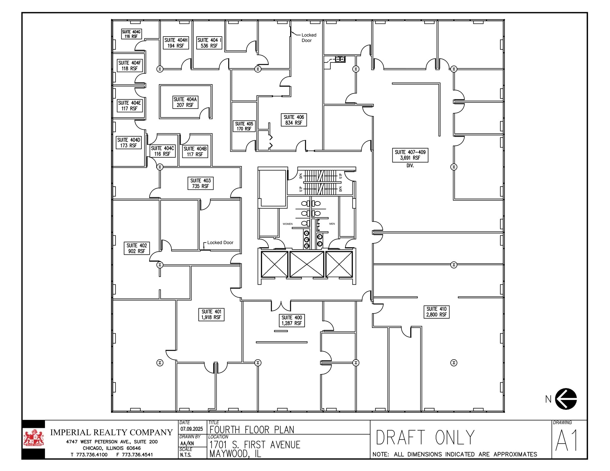 1701 S 1st Ave, Maywood, IL to rent Site Plan- Image 1 of 3
