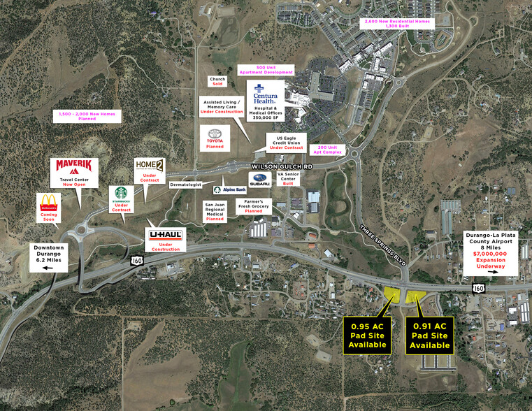 29064 Highway 160, Durango, CO for sale - Aerial - Image 2 of 2