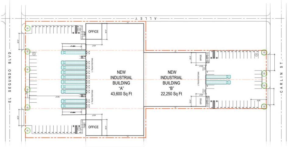 El Segundo and Carlin St - Land for Sale portfolio of 2 properties for sale on LoopNet.co.uk - Building Photo - Image 2 of 4