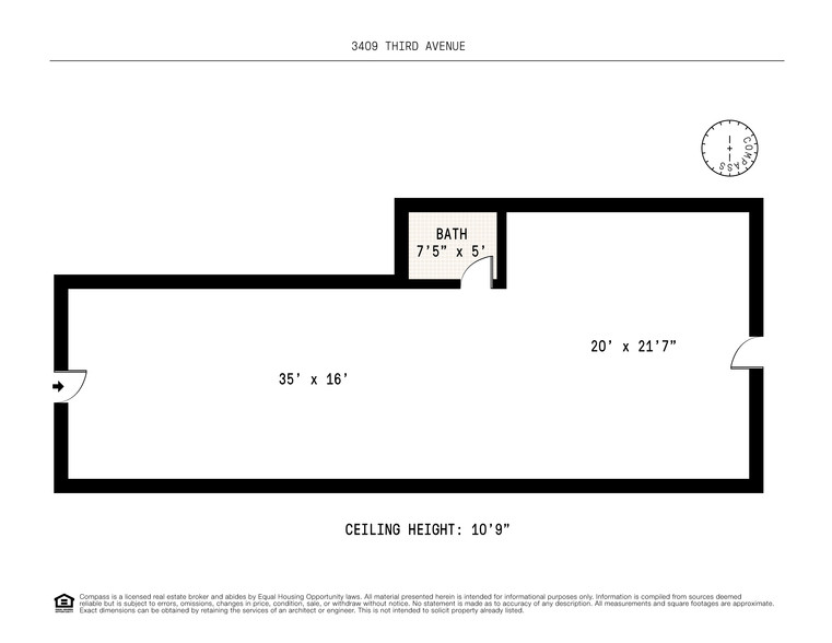 3409 3rd Ave, Bronx, NY for sale - Floor Plan - Image 1 of 1