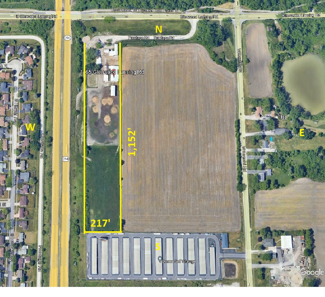 1465 Glenwood Lansing Rd, Lynwood, IL for sale Aerial- Image 1 of 1