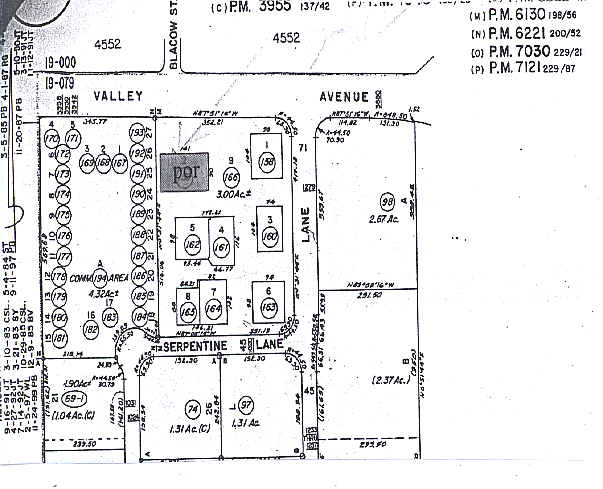 3908 Valley Ave, Pleasanton, CA for rent - Plat Map - Image 2 of 4