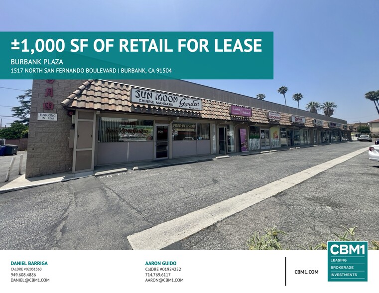 1513-1527 N San Fernando Blvd, Burbank, CA for rent - Building Photo - Image 1 of 7