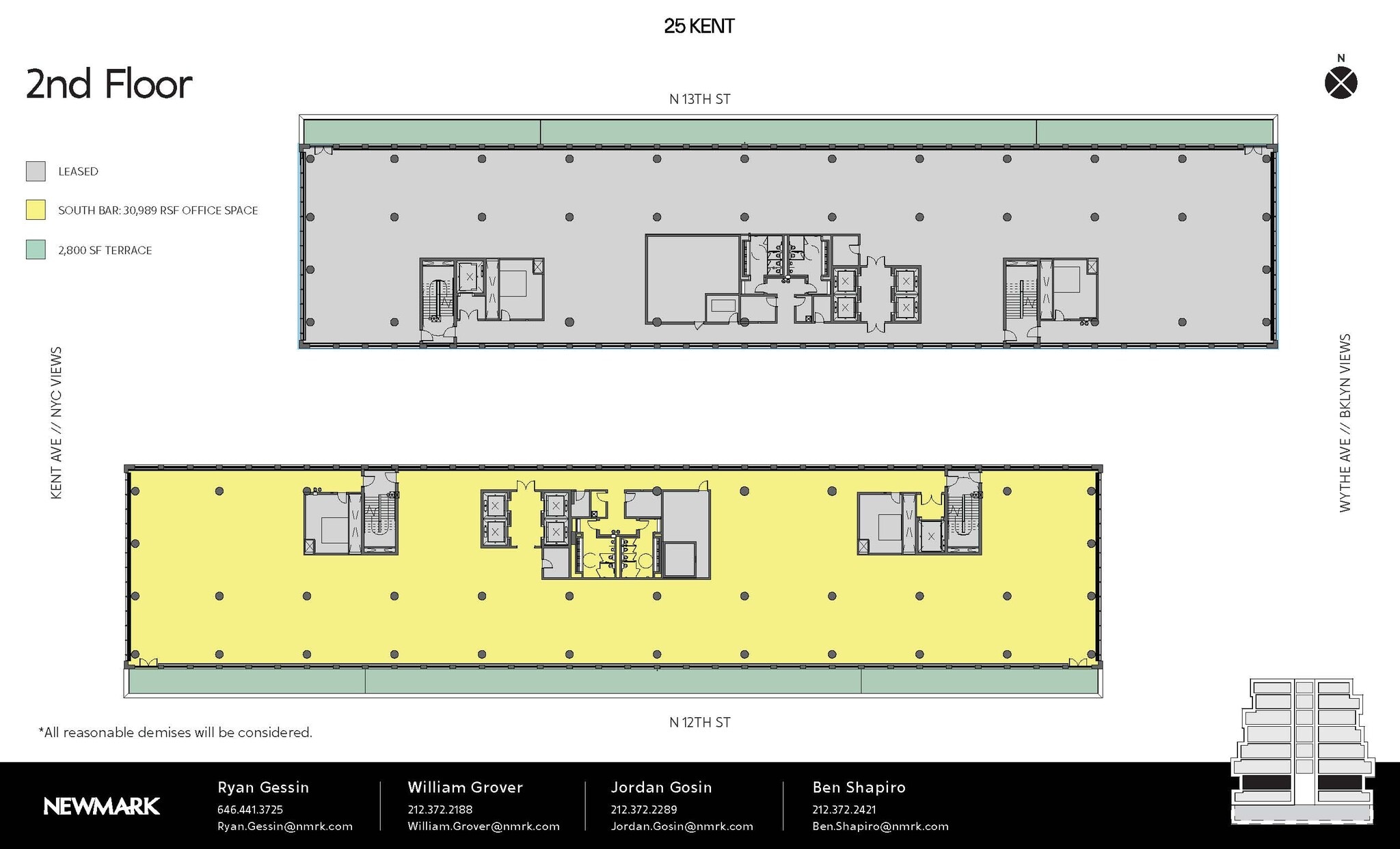 25 Kent Ave, Brooklyn, NY to rent Floor Plan- Image 1 of 3