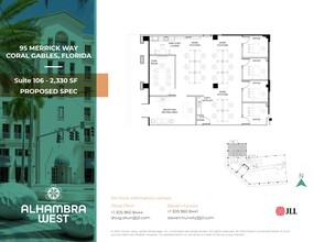 95 Merrick Way, Coral Gables, FL for rent Site Plan- Image 1 of 5