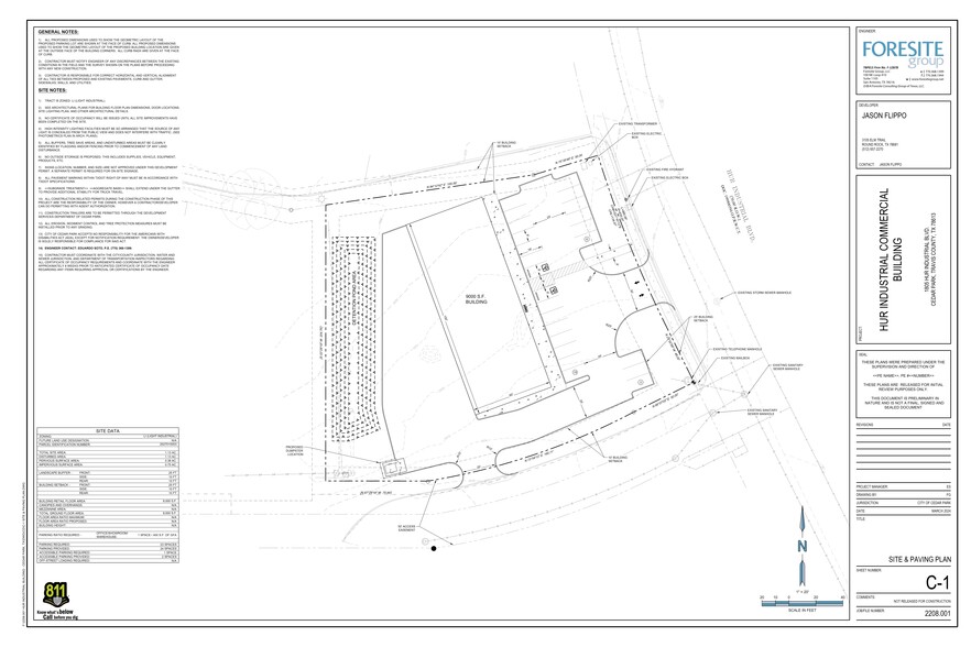 1805 Hur Industrial Blvd, Cedar Park, TX for rent - Site Plan - Image 3 of 5