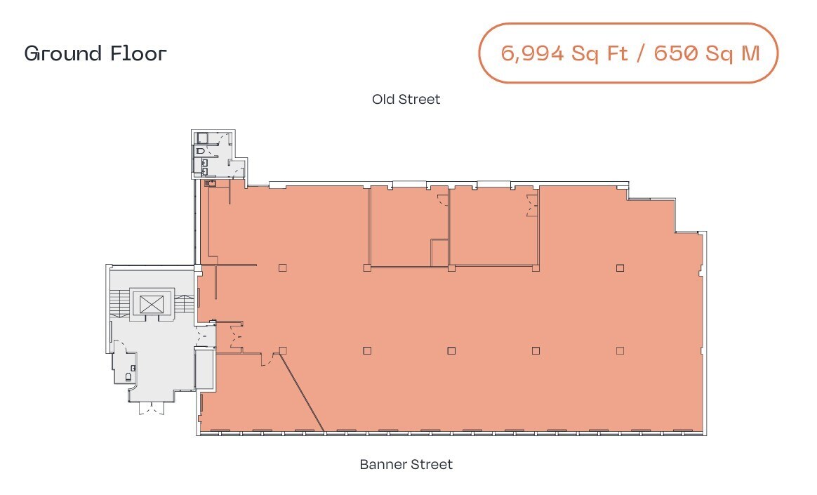 28-42 Banner St, London to rent Floor Plan- Image 1 of 7