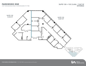 10077 Grogans Mill Rd, The Woodlands, TX for rent Floor Plan- Image 2 of 2