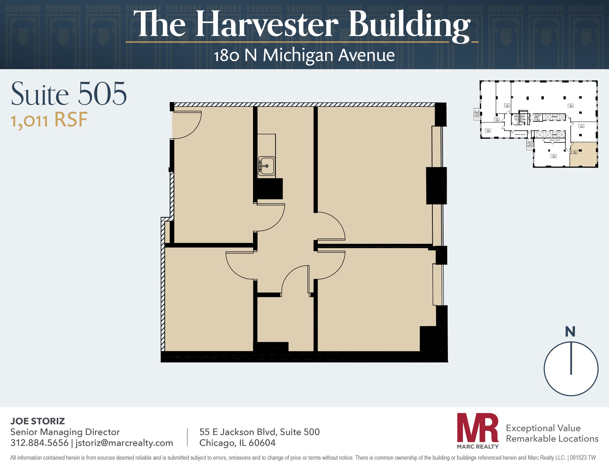 180 N Michigan Ave, Chicago, IL to rent Floor Plan- Image 1 of 5
