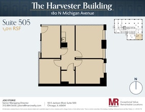 180 N Michigan Ave, Chicago, IL to rent Floor Plan- Image 1 of 5