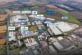 Hurricane Way, Sherburn In Elmet, NYK - Aerial  map view