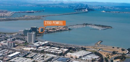 2200 Powell St, Emeryville, CA - aerial  map view