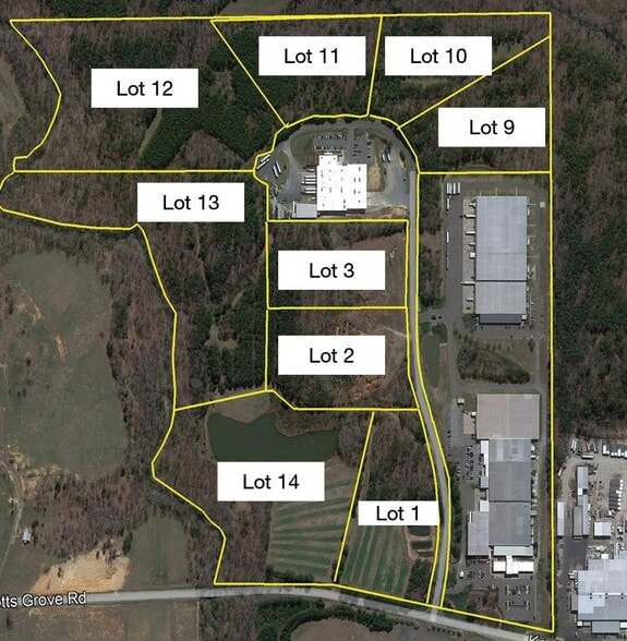 Oxford Industrial Park, Oxford, NC for sale - Aerial - Image 2 of 3