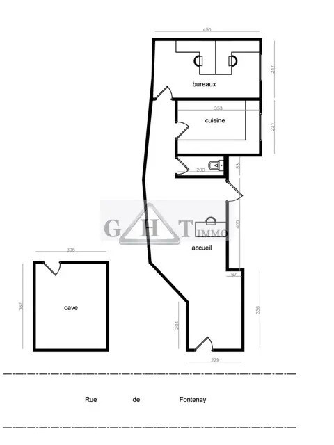 Retail in Vincennes for sale Floor Plan- Image 1 of 7