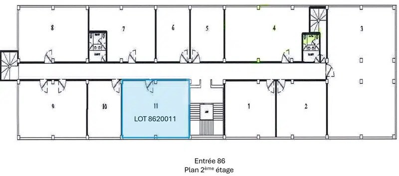 Retail in Ris-Orangis to rent Floor Plan- Image 1 of 3