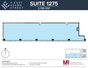 11 E Adams St, Chicago, IL for rent Floor Plan- Image 1 of 4