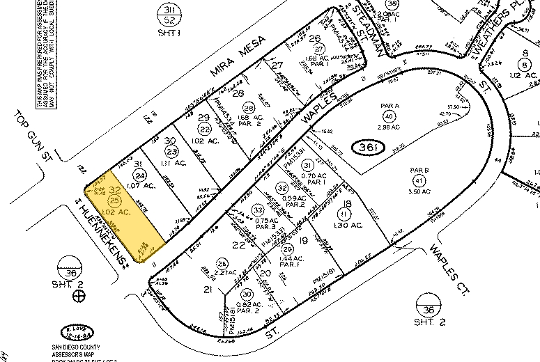 10179 Huennekens St, San Diego, CA for rent - Plat Map - Image 2 of 4