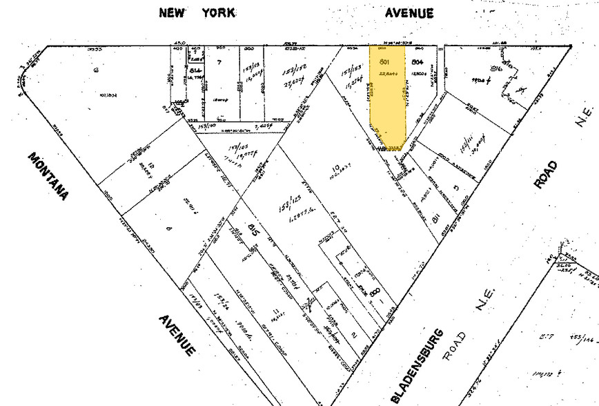 2101 New York Ave NE, Washington, DC for rent - Plat Map - Image 2 of 3