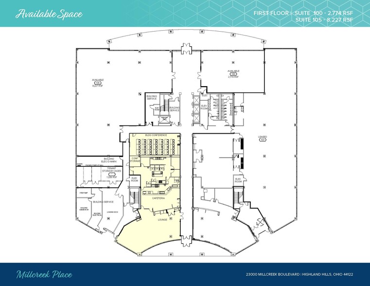 23000 Millcreek Blvd, Highland Hills, OH for rent - Floor Plan - Image 2 of 10