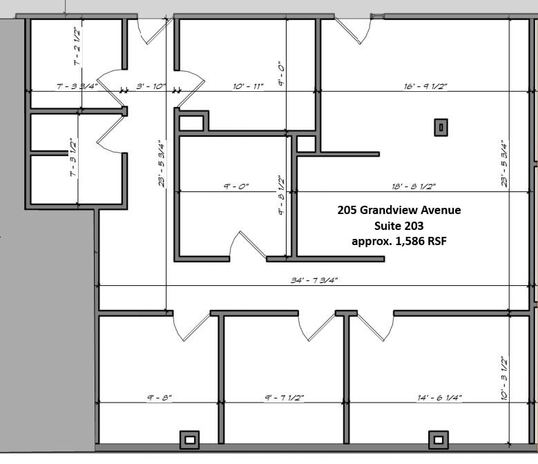 205 Grandview Ave, Camp Hill, PA to rent Floor Plan- Image 1 of 1