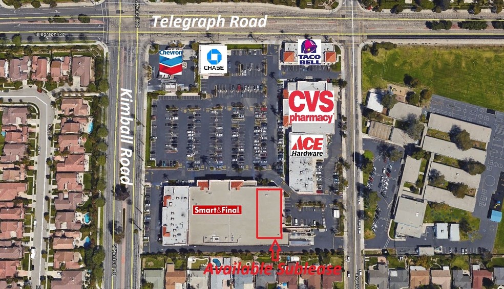 7700-7880 Telegraph Rd, Ventura, CA for rent - Aerial - Image 2 of 5